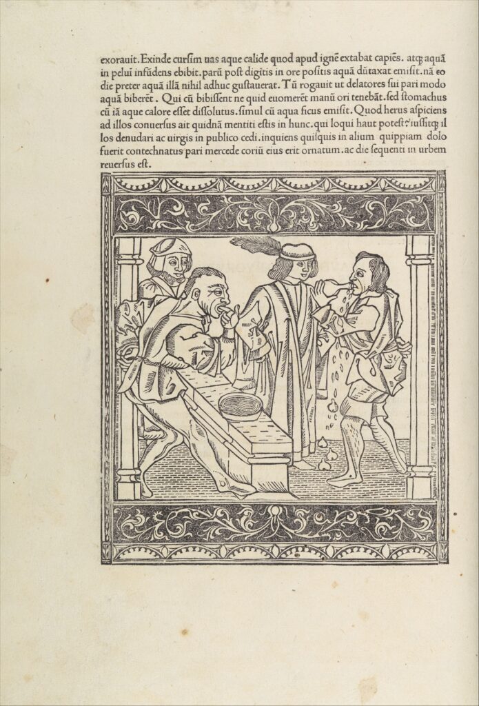Printed gilt-tooled leather bound book