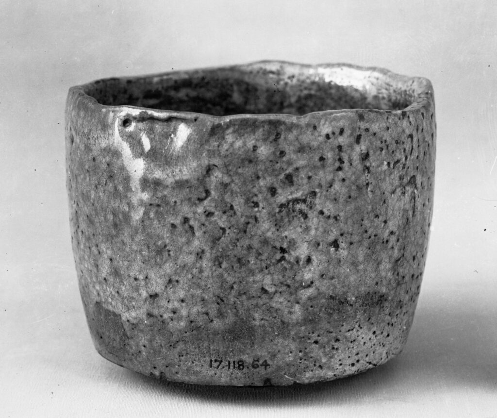 Red Raku chawan by Hon'ami Koetsu, an earthenware tea bowl with a light red glaze